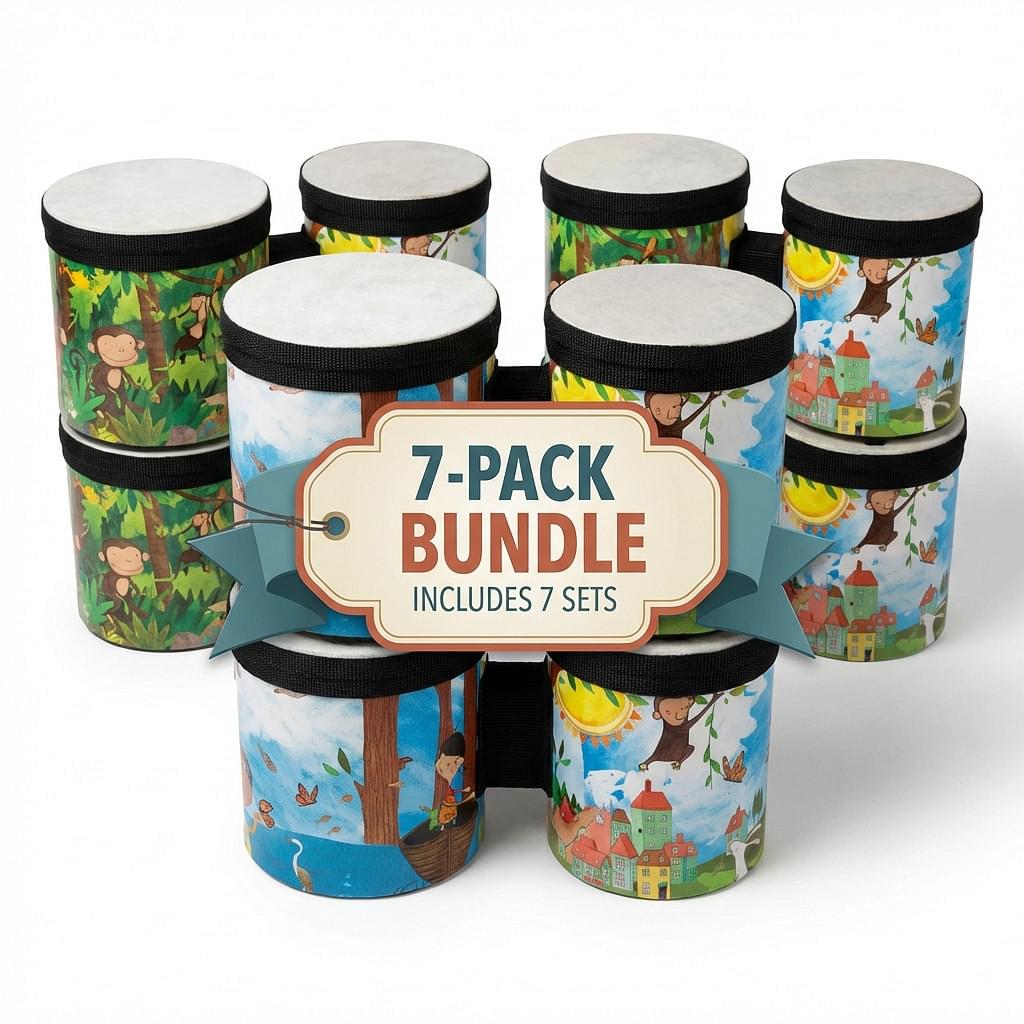 Zumbini Kids Bongo Drums  - 7 PACK