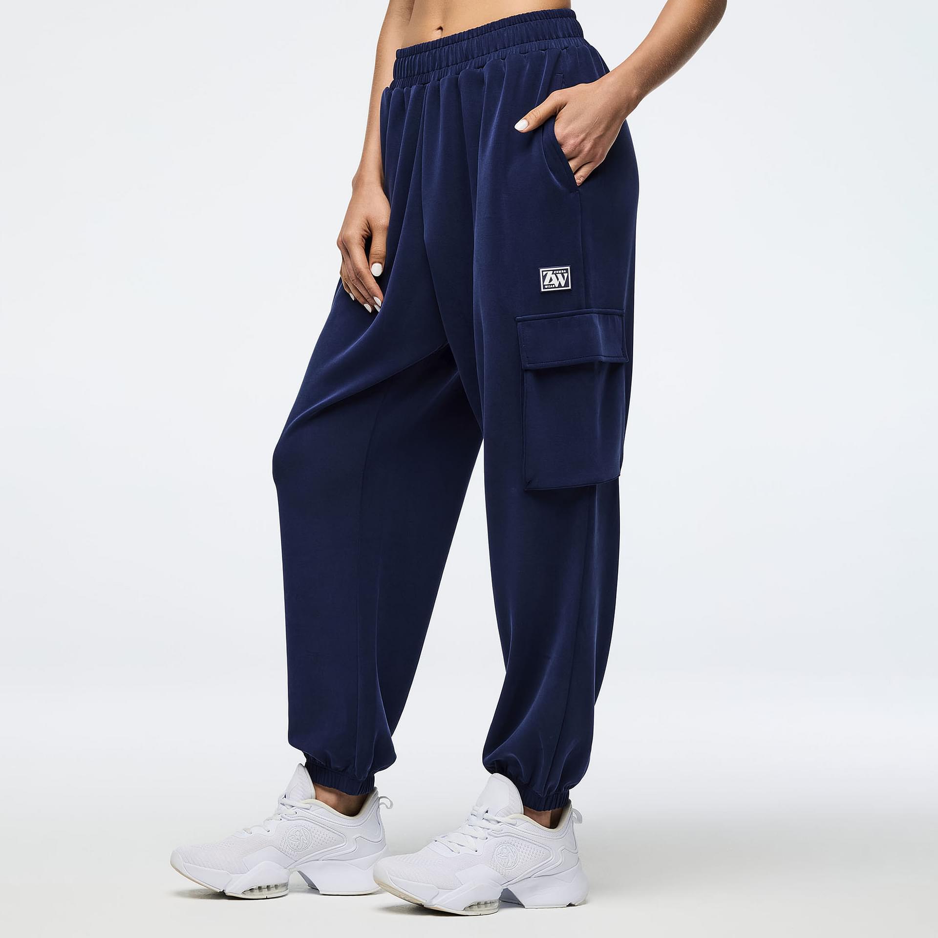 Apres Zumba Modal Slouch Cargo Pants - Indigo