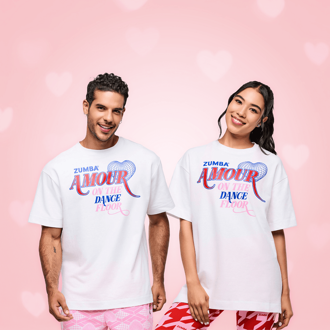 Zumba Amour Oversized Crew Neck Top