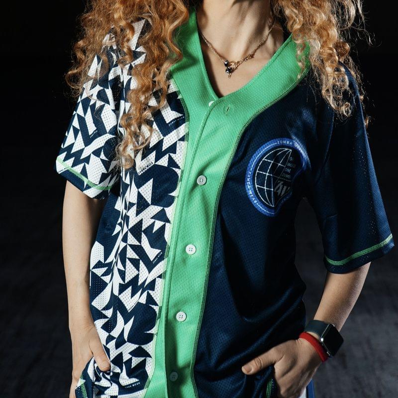 Zumba Out Loud Baseball Button Up Jersey