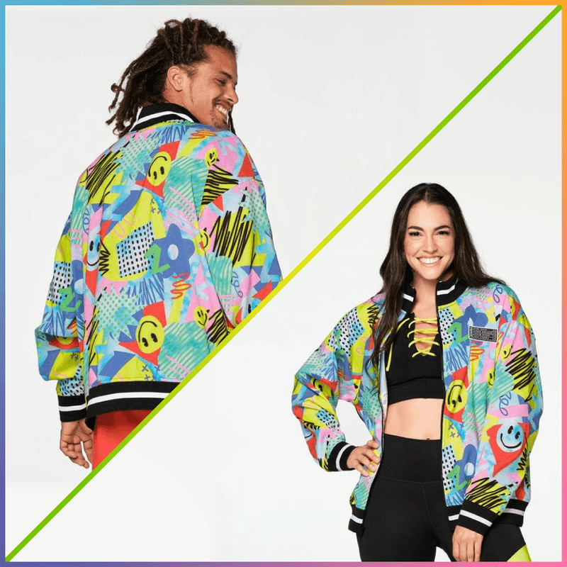 Zumba Fun And Happy Zip-Up Track Jacket - Zumba® Wear Türkiye Zumba Fun And Happy Zip-Up Track Jacket - Zumba® Wear Türkiye