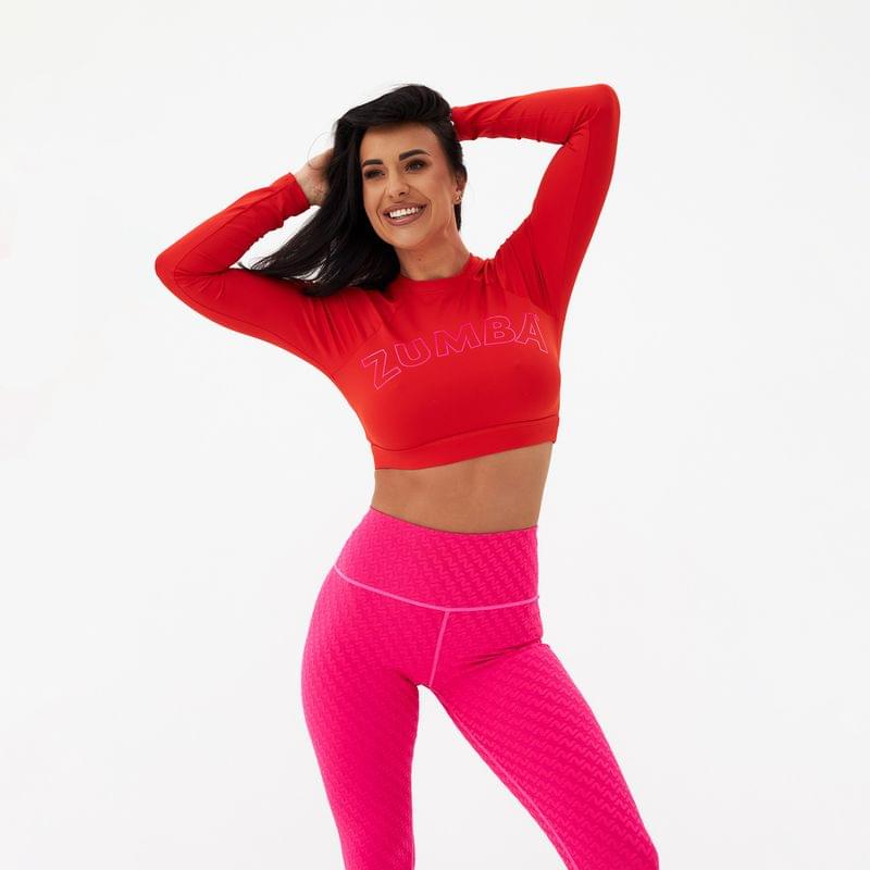 Zumba Forever Long Sleeve Crop Top