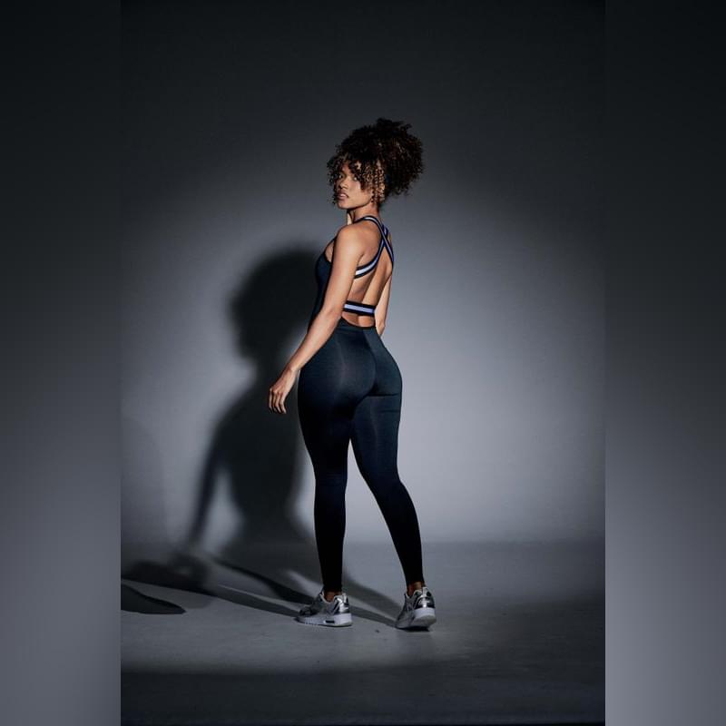Zumba Runway Ankle Bodysuit With Cross Back Straps