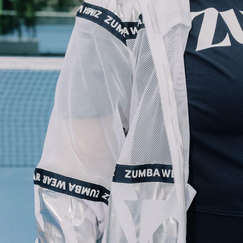 Zumba Out Loud Woven Jacket With Mesh Inserts