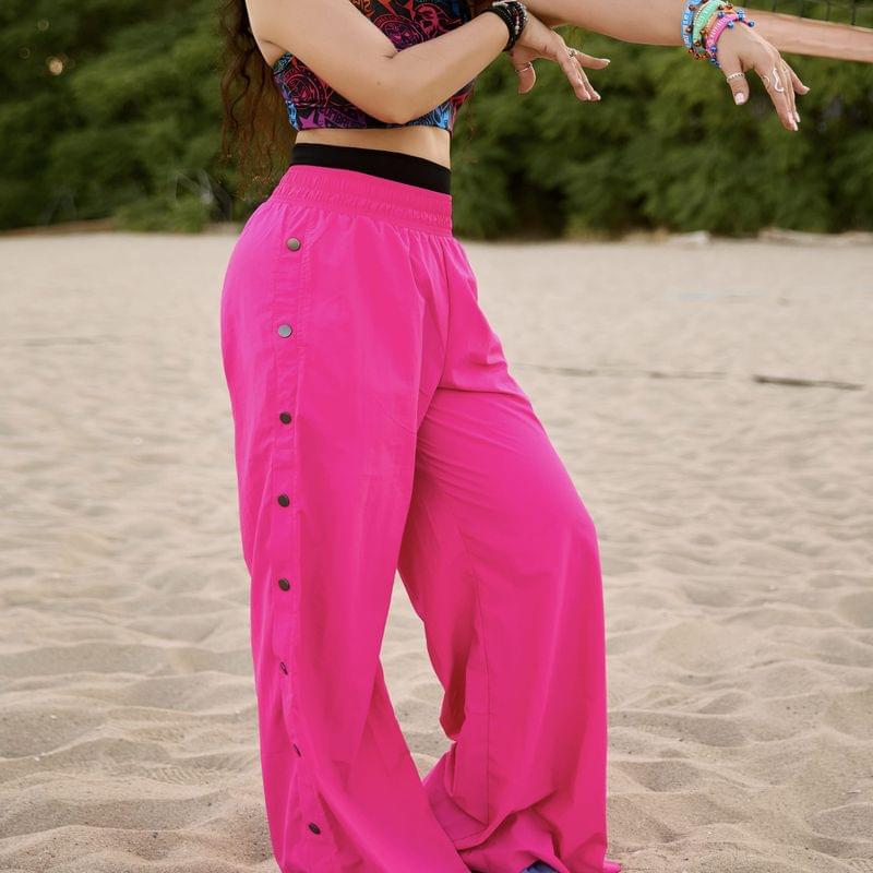 Zumba Libre Wide Leg Pants Side Snaps