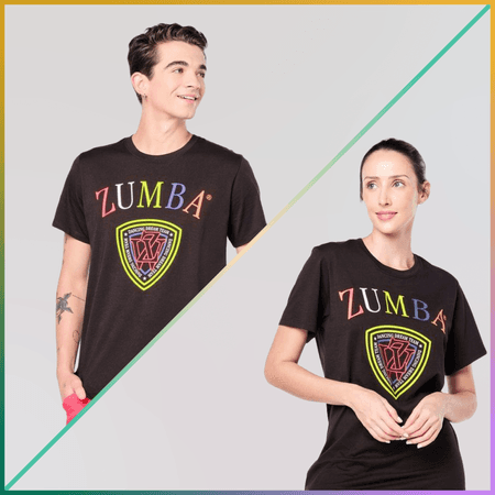 Zumba Prep Crew Neck Tee - Bold Black