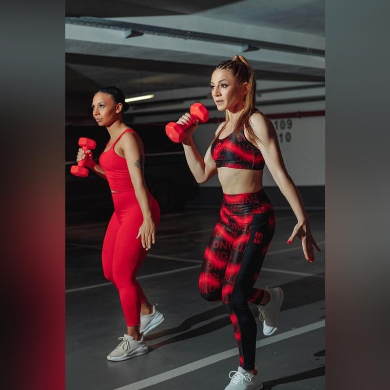 Heat Map High Waisted Ankle Leggings