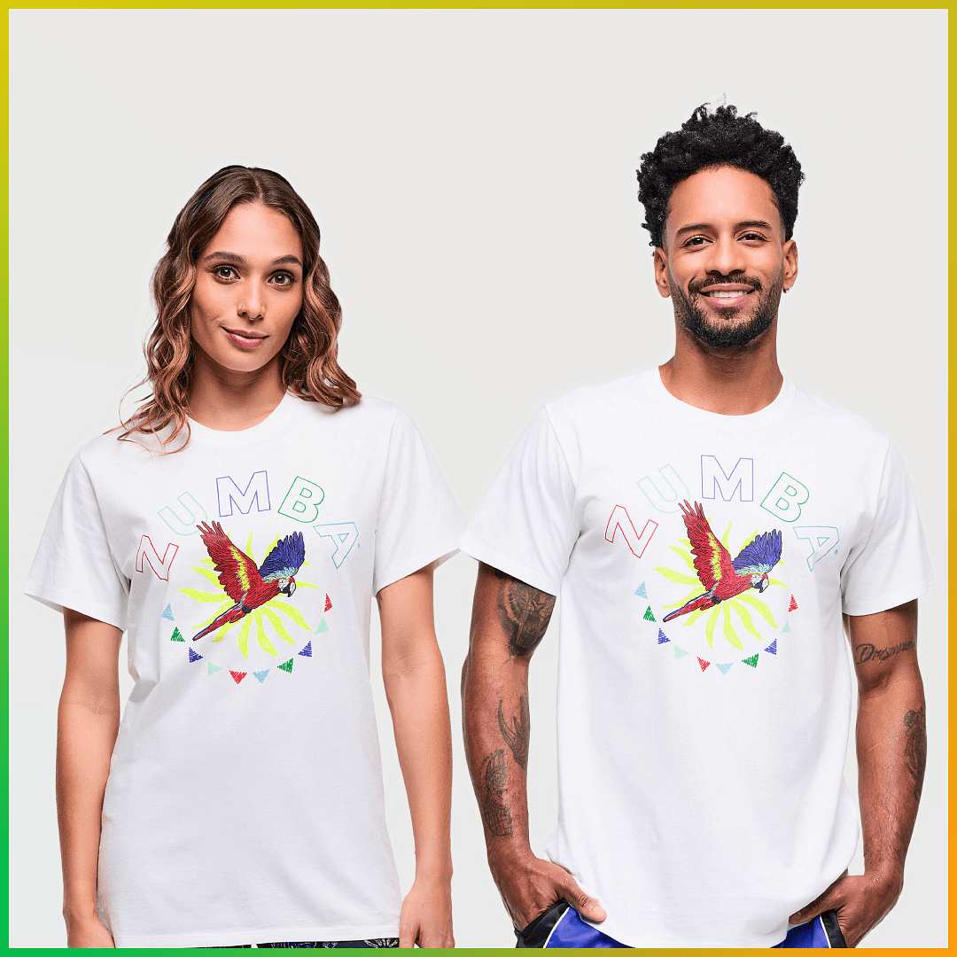 Latin Movement Unisex Crew Neck Tee - White