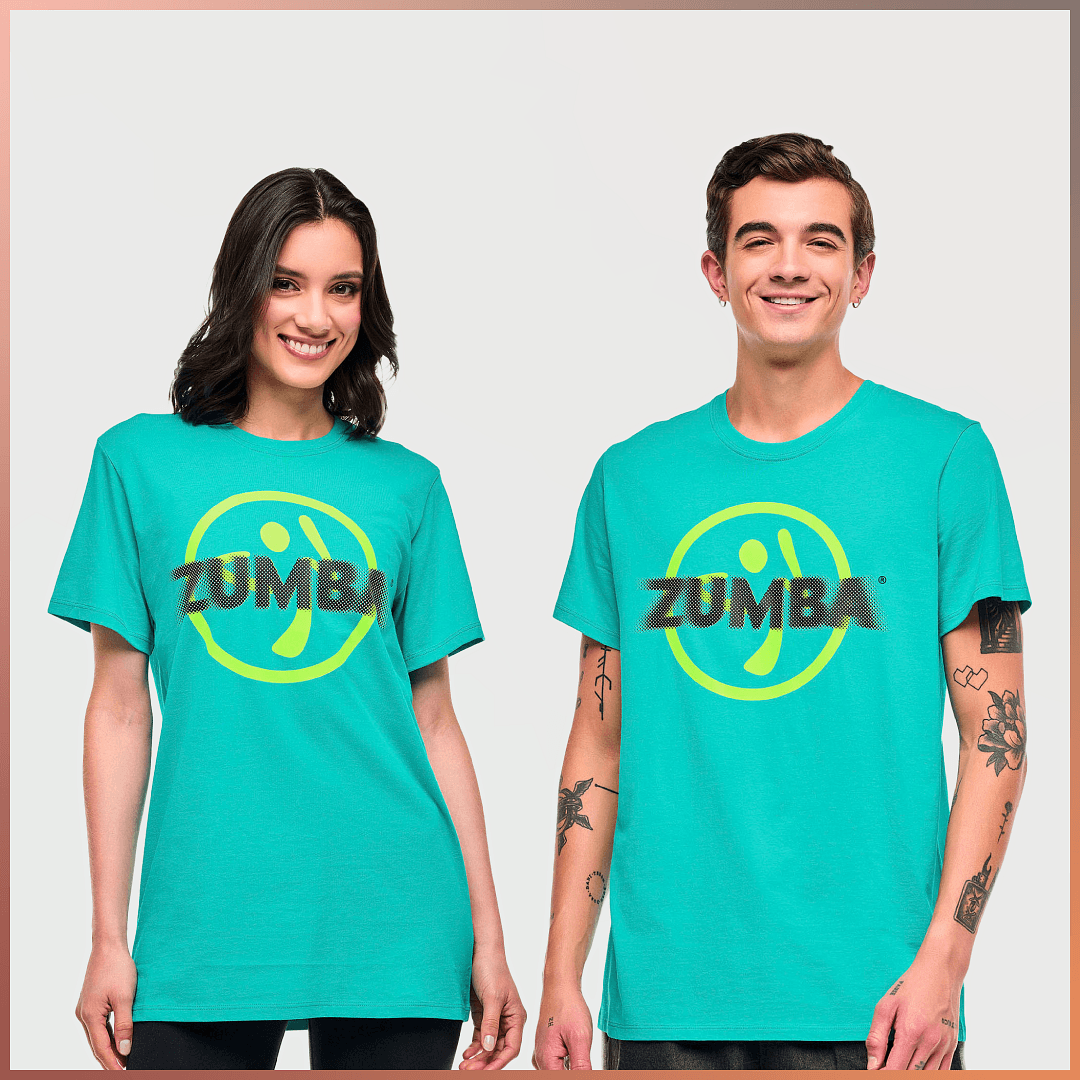 Electric Feel Unisex Crew Neck Tee - Aqua