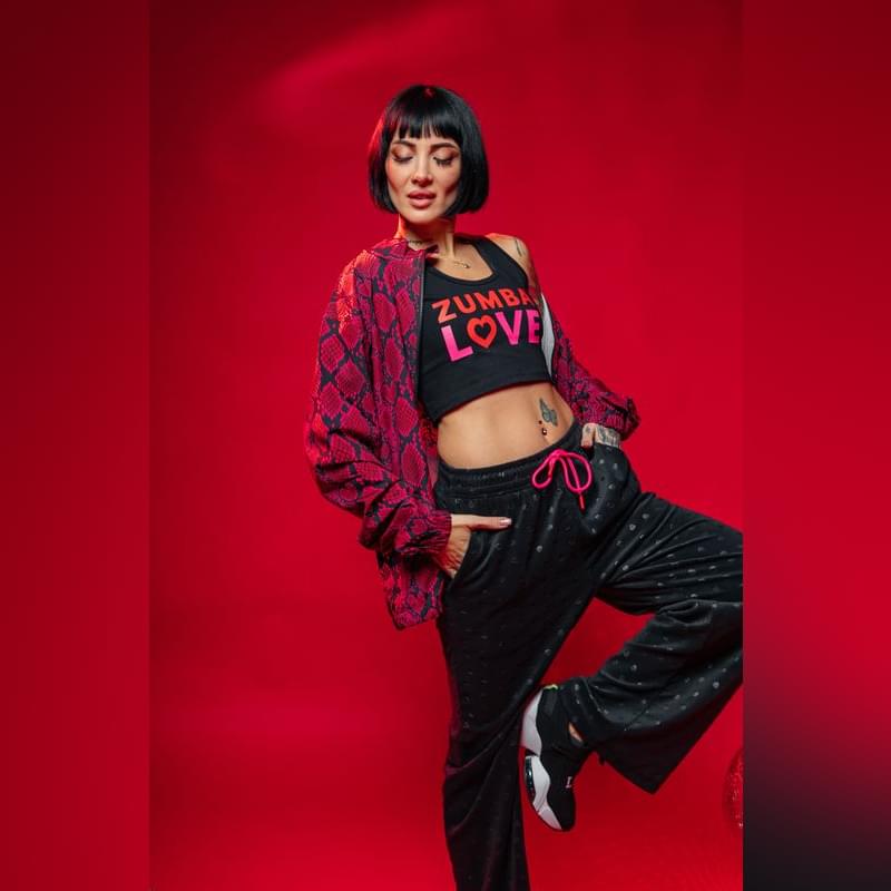 Zumba Love Snakeskin Zip-Up Jacket