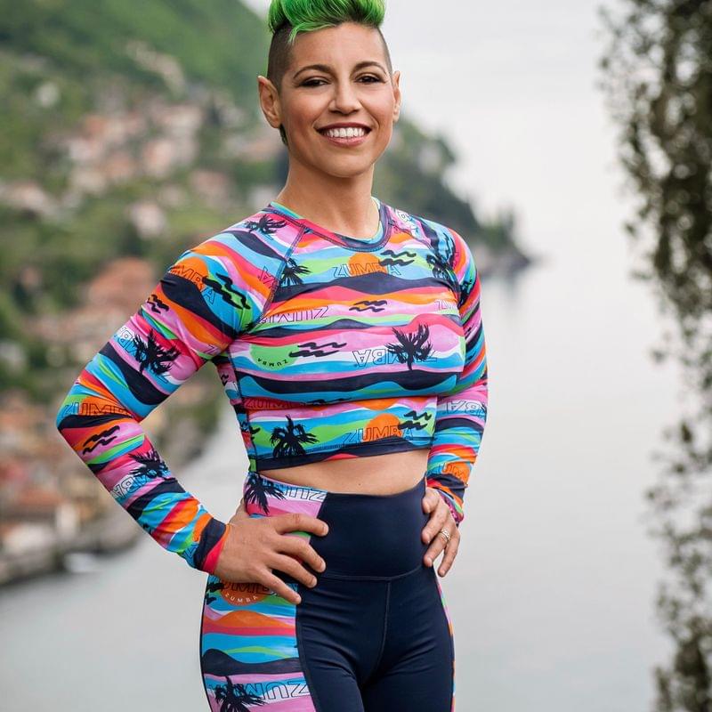 Zumba Sun And Swim Long Sleeve Crop Top