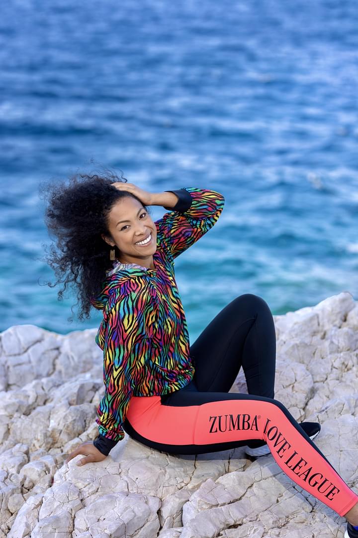 Inspire Your Workout with Funscape Crop Mesh Pullover Hoodie