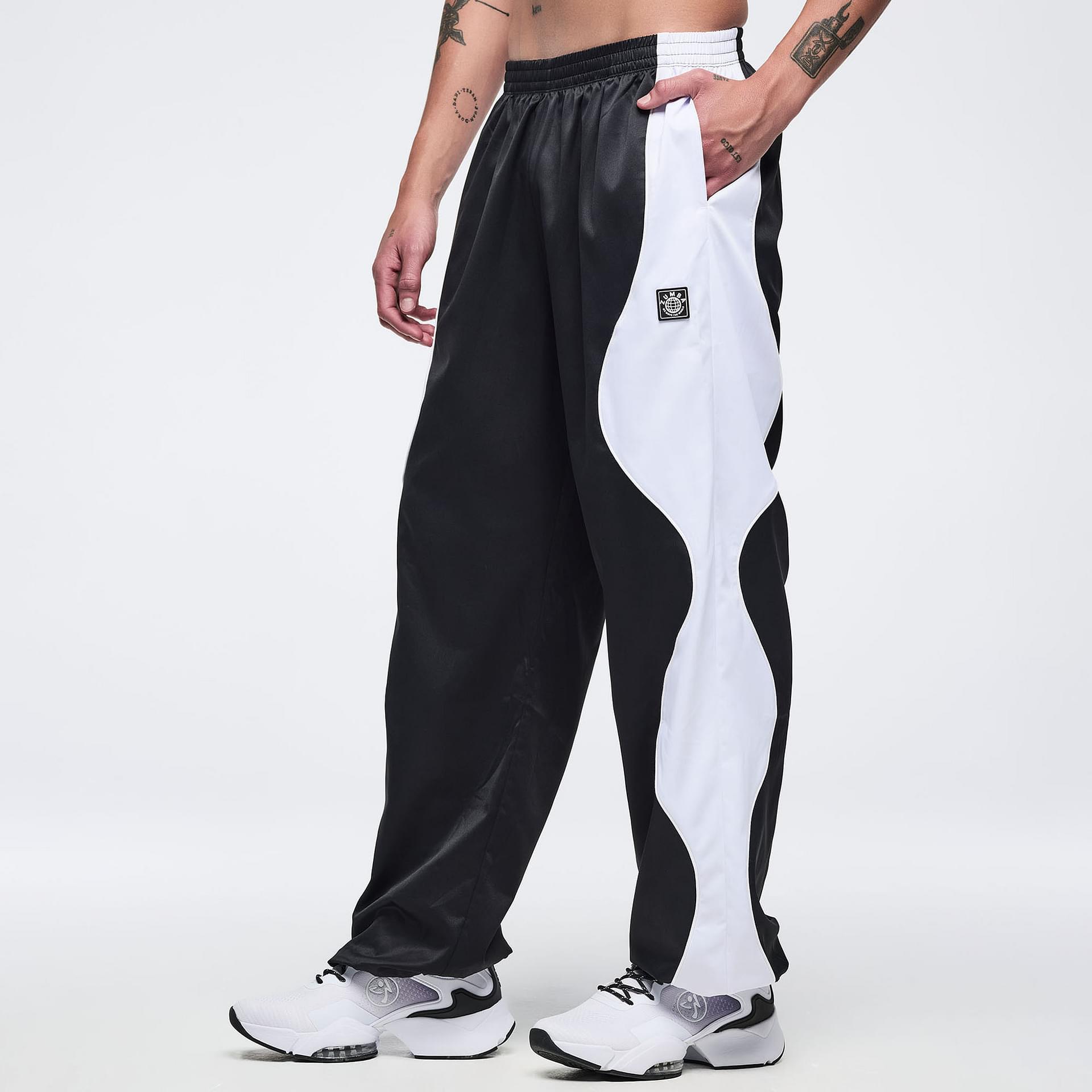 Zumba Basic Wavy Track Pants - Bold Black