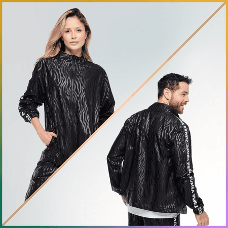 Funscape Mock Neck Woven Jacket