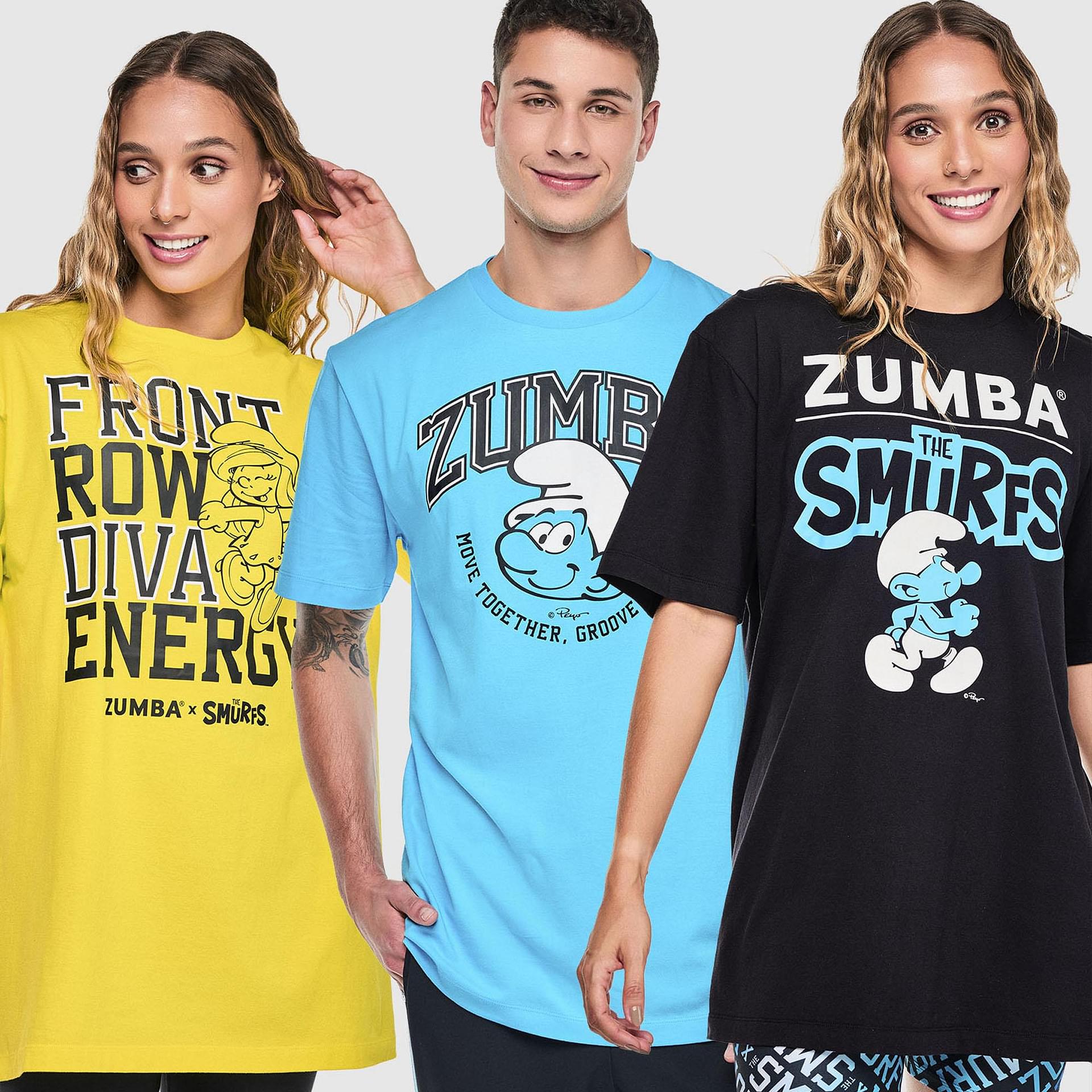 3-Pack “Zumba X The Smurfs” Tee Set