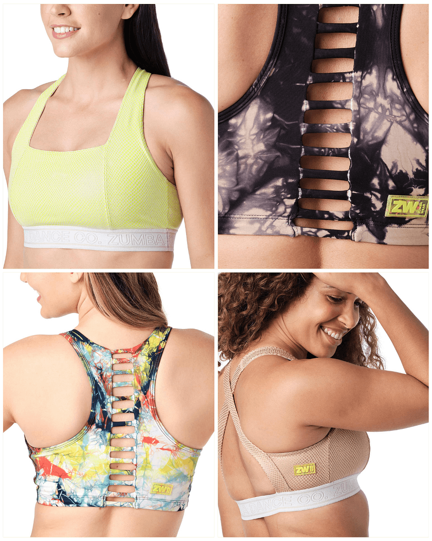 Zumba Dance Co. Bra- Worldwide Tie-Dye Bra(2 pc's)