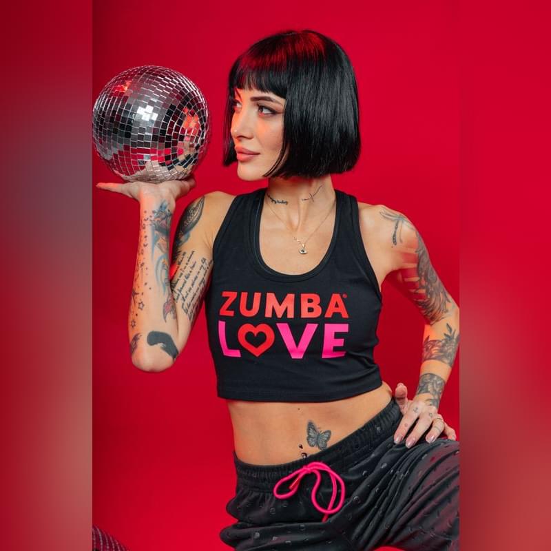 Zumba Love Crop Racerback