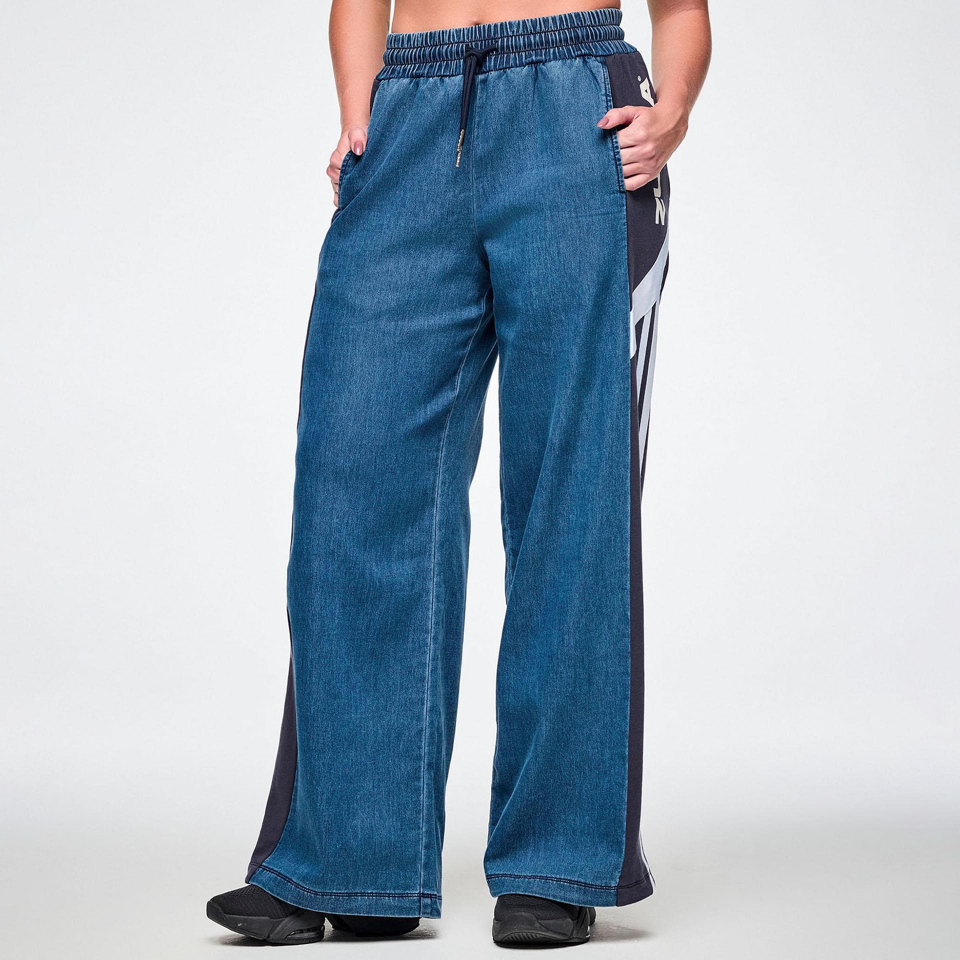 Jean Jamz Wide Leg Combo Pants