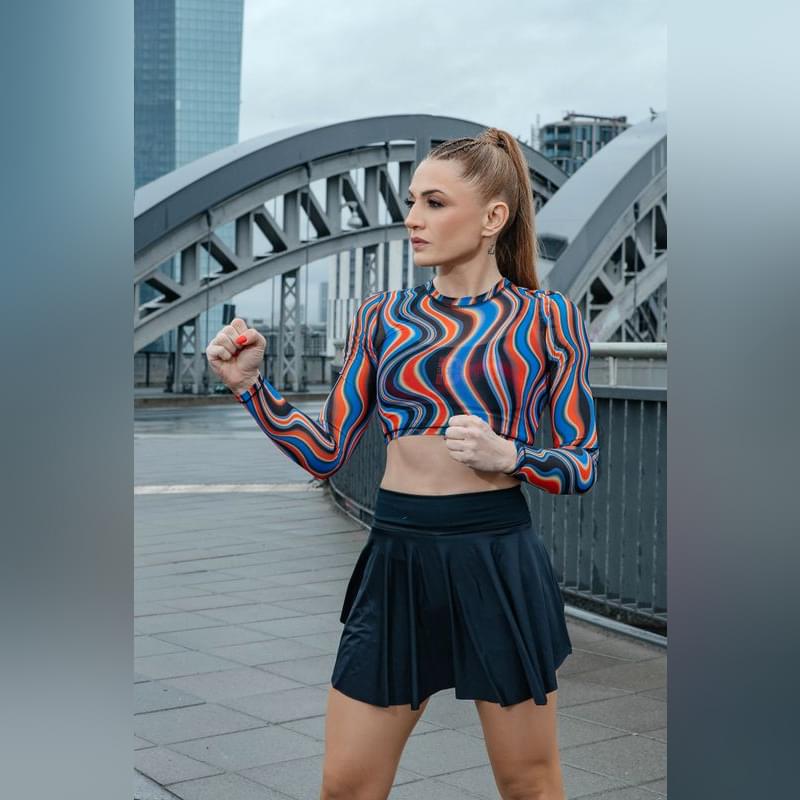 Strong Over Everything Long Sleeve Crop Top