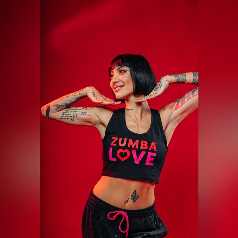Zumba Love Crop Racerback