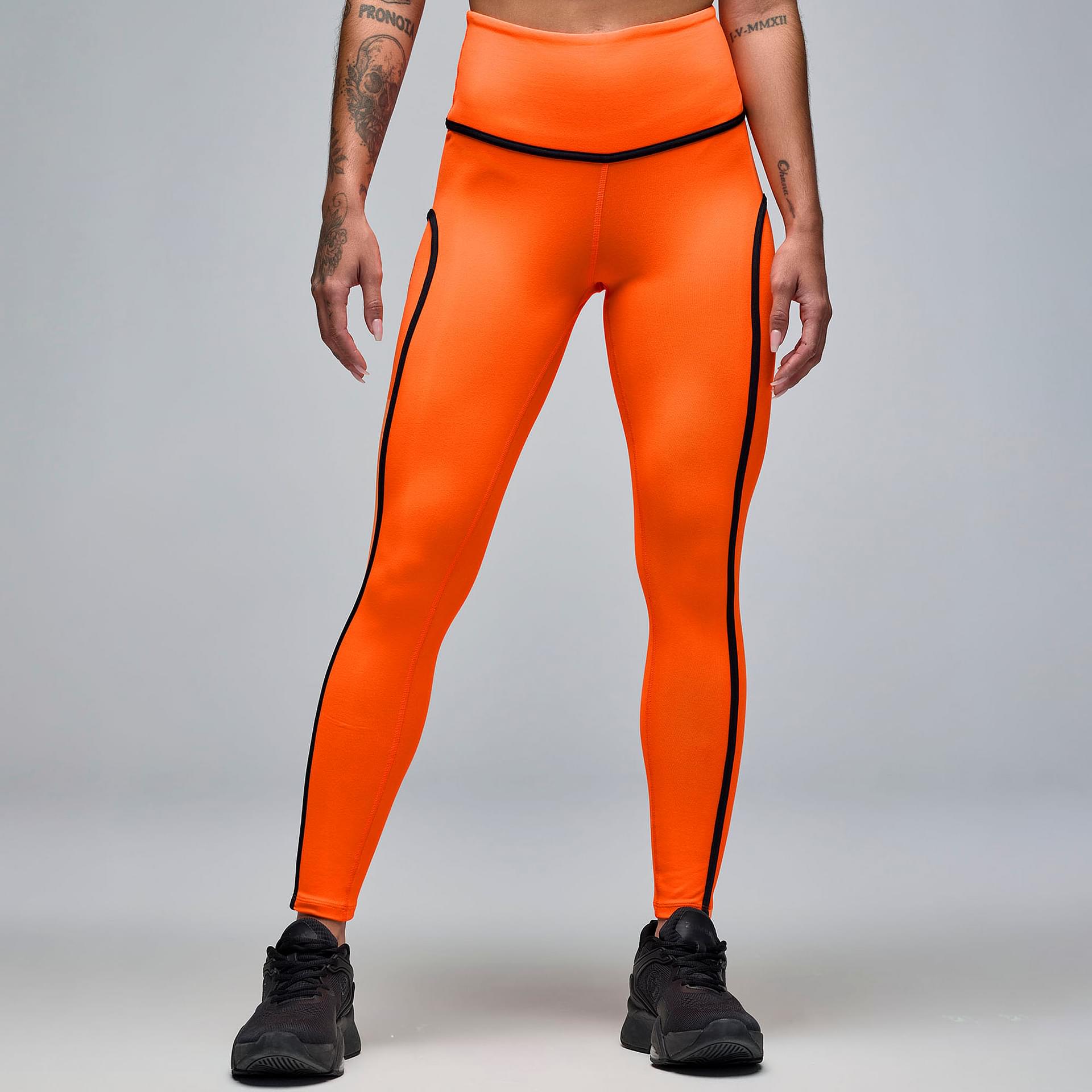 High Waisted Ankle Leggings with Strapping for Women - Slim