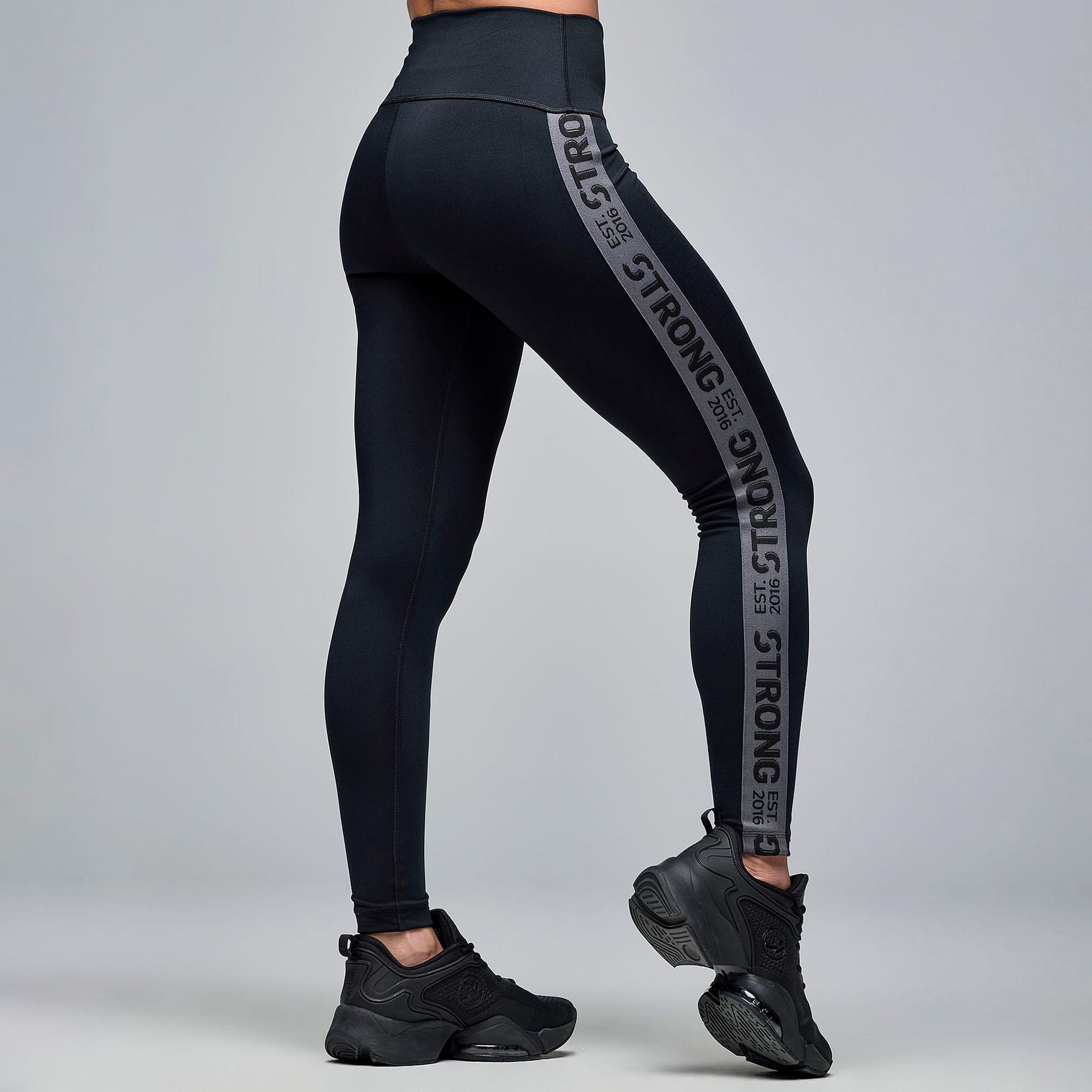 その他 STRONG iD High Waisted Ankle Leggings STRONG iD High Waisted Ankle Leggings - Black/Orange – Zumba