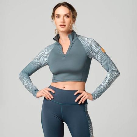Bring Your Power Long Sleeve Crop Top