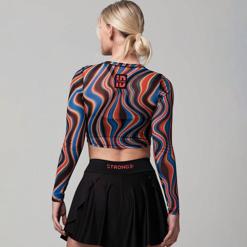 Strong Over Everything Long Sleeve Crop Top