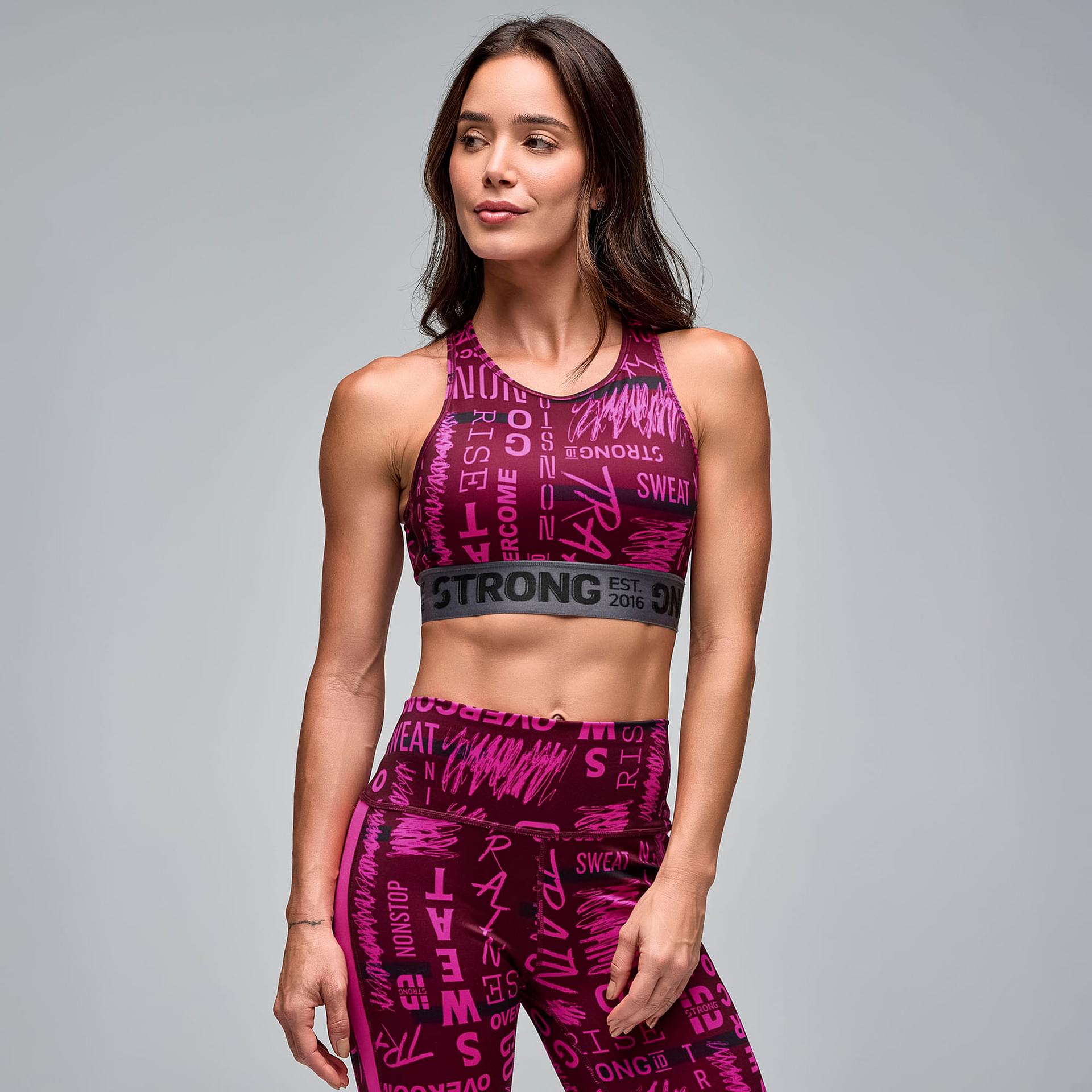 STRONG iD High Neck Cross Back Bra