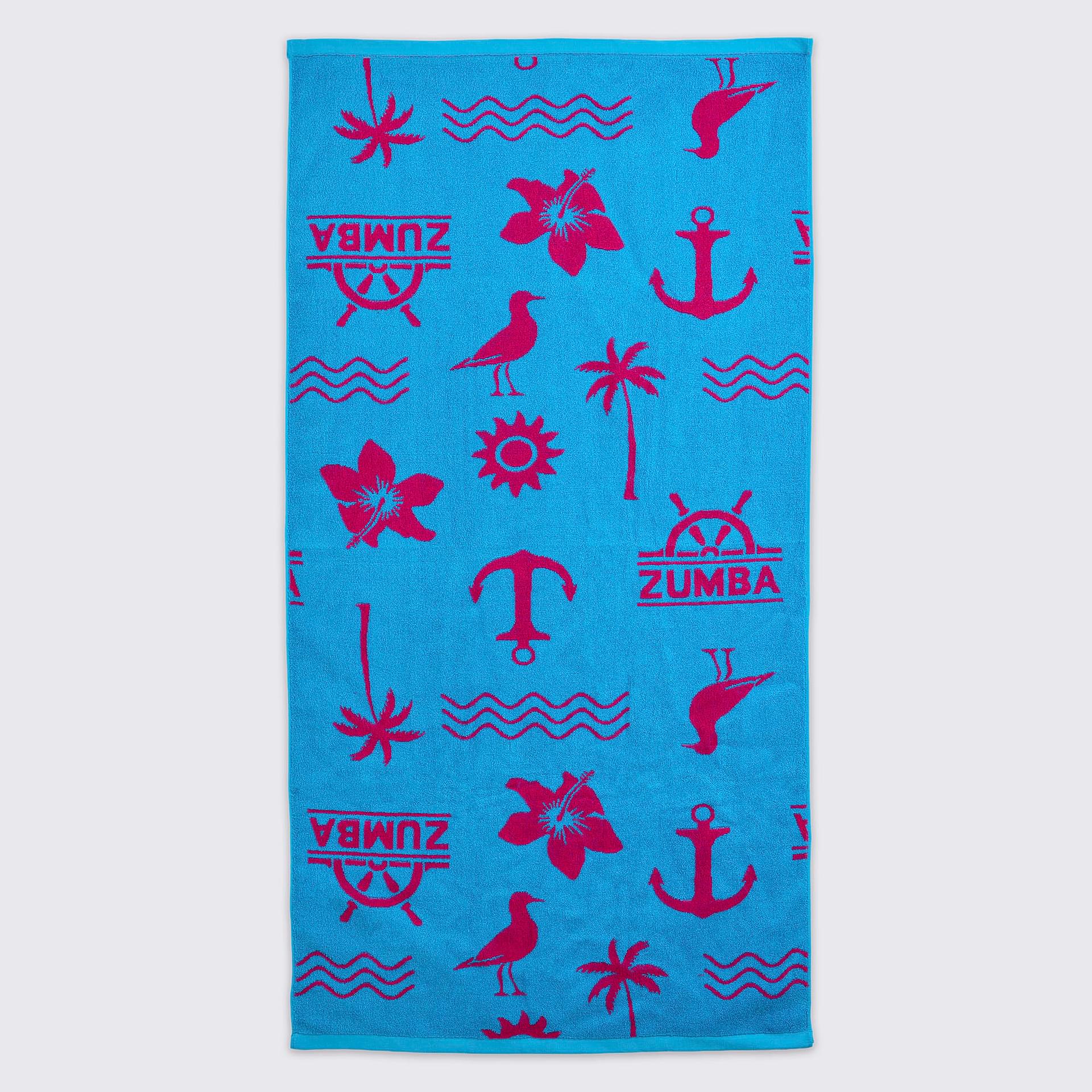 Zumba Cruise Beach Towel - Aqua