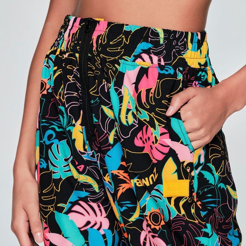 Zumba Palm Party High Waisted Track Pants