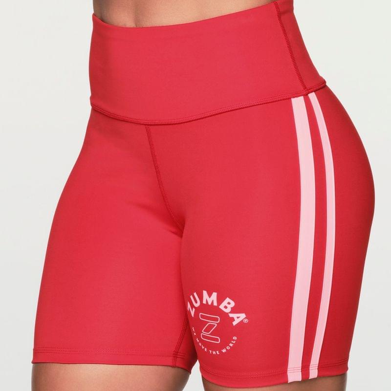 Retro Zumba High Waisted Biker Shorts