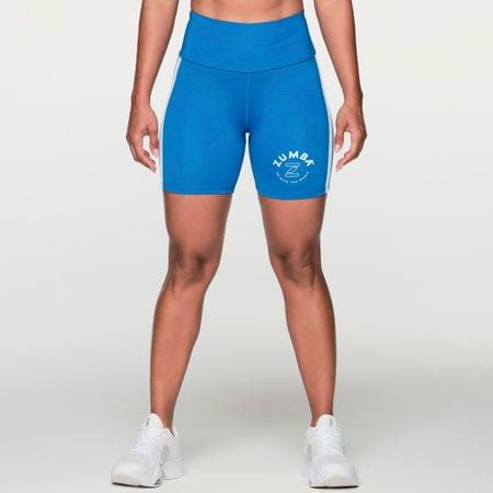 Retro Zumba High Waisted Biker Shorts