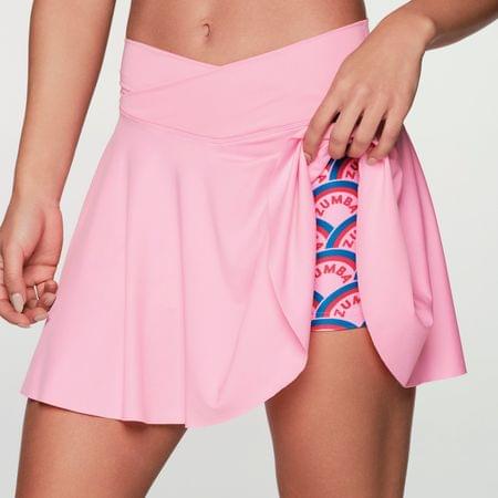 Retro Zumba Crossover Waistband Skort