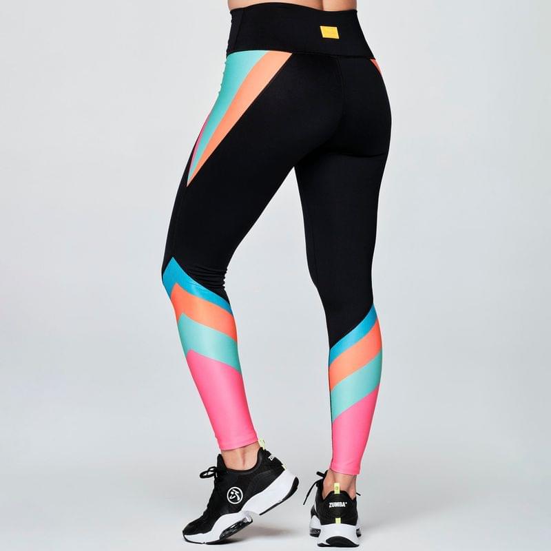 Zumba Beach Party High Waisted Ankle Leggings