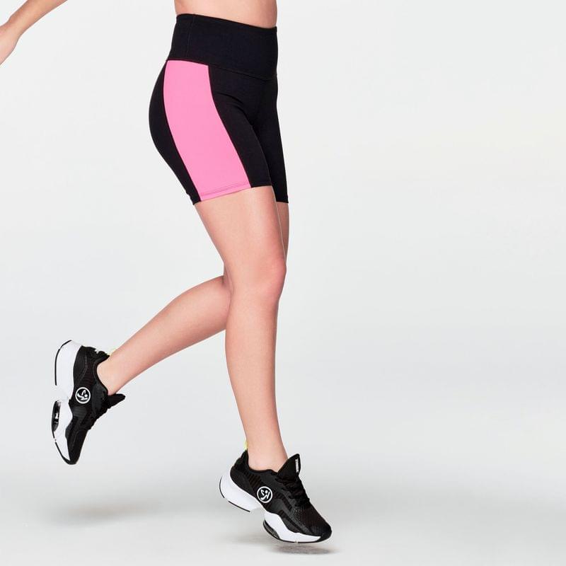 Zumba Beach Party High Waisted Biker Shorts