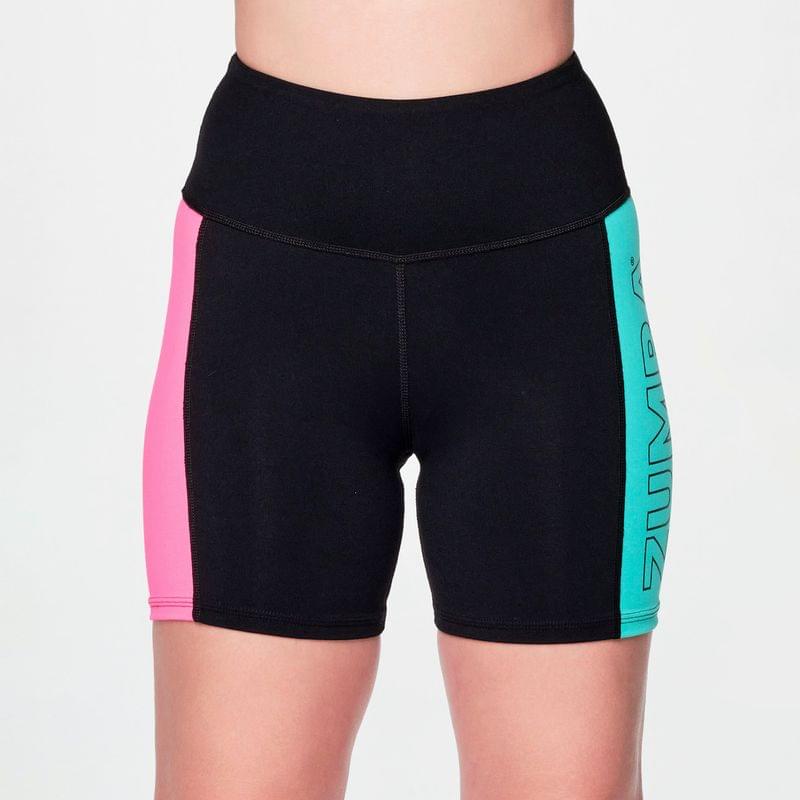 Zumba Beach Party High Waisted Biker Shorts