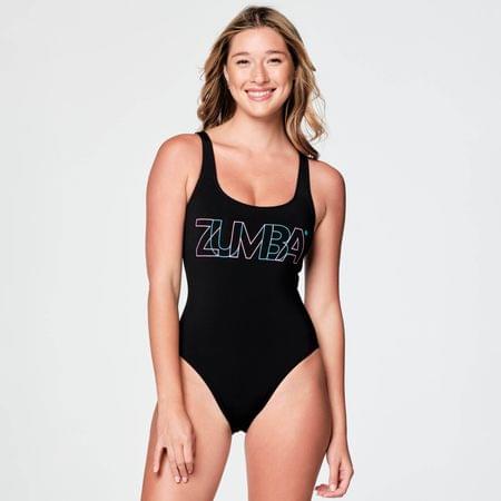 Zumba Swim Solid One-Piece