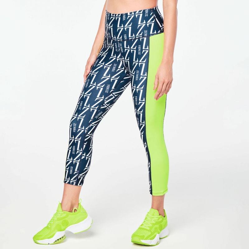 Zumba Prep High Waisted Crop Leggings - Let's Go Indigo