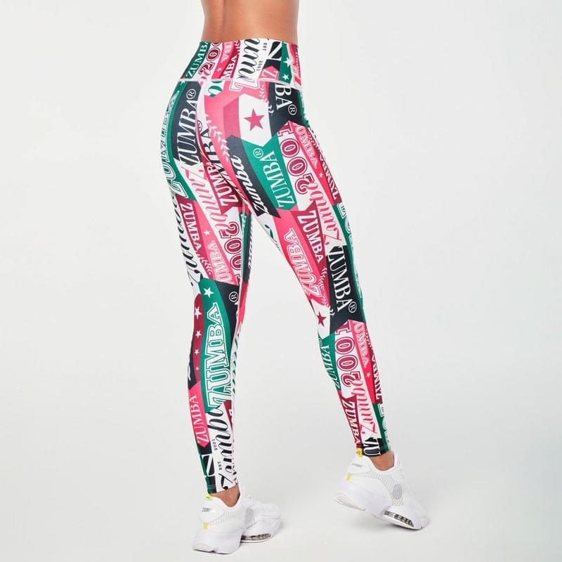 Zumba Prep High Waisted Ankle Leggings - Very Verde