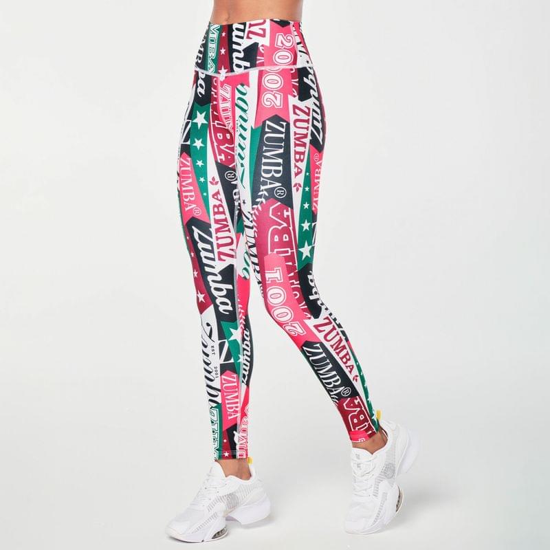 Zumba Prep High Waisted Ankle Leggings - Very Verde