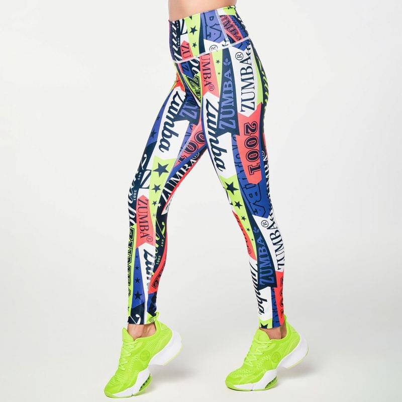 Zumba Prep High Waisted Ankle Leggings - Periwinkle
