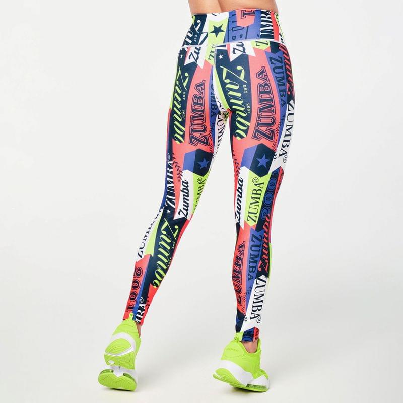 Zumba Prep High Waisted Ankle Leggings - Periwinkle
