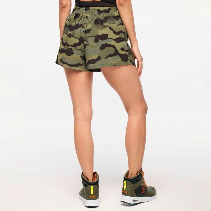 Zumba Explore Woven Skort - Olive Expedition