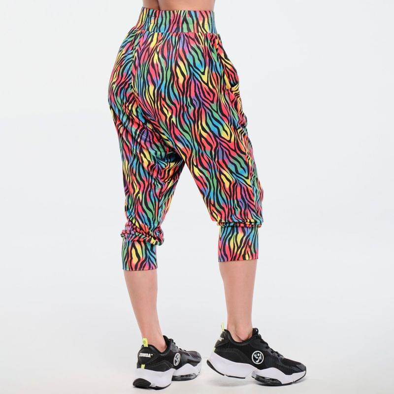 Funscape Harem Crop Pants - Rainbow