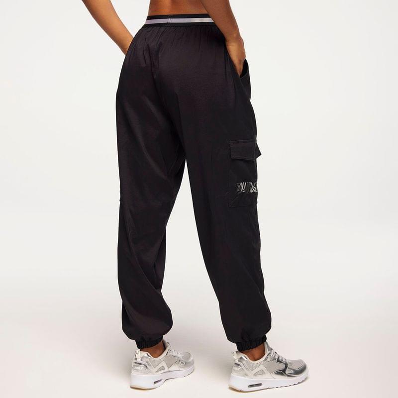 Zumba Runway Parachute Cargo Pants With Elastic Waistband