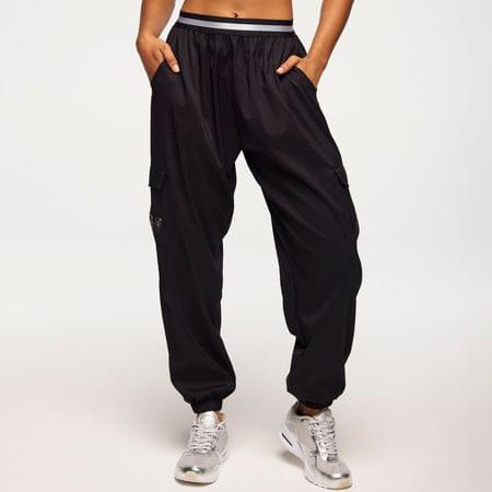 Zumba Runway Parachute Cargo Pants With Elastic Waistband
