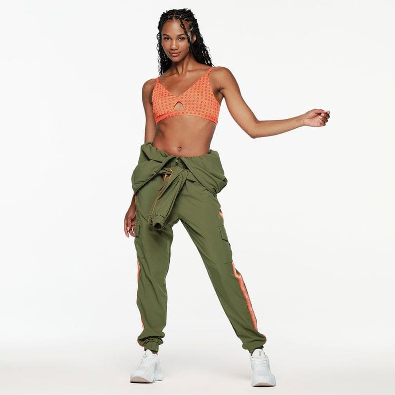 ZW X GW Mock Neck Woven Cargo Jumpsuit