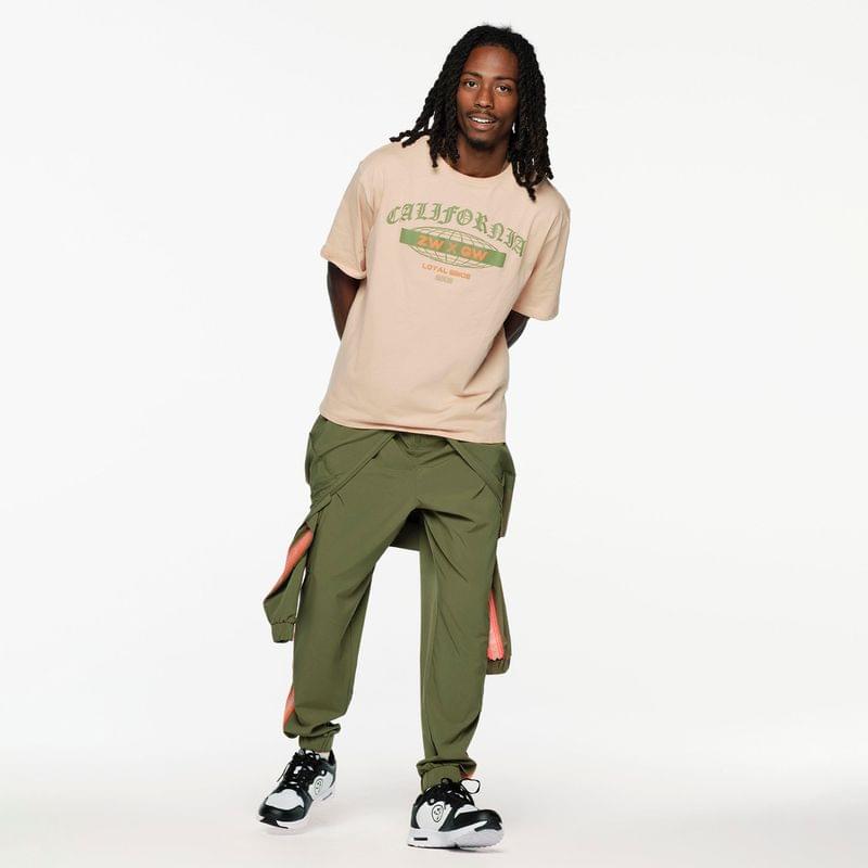 ZW X GW Mock Neck Woven Cargo Jumpsuit