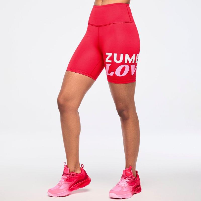 Zumba Love High Waisted Biker Shorts